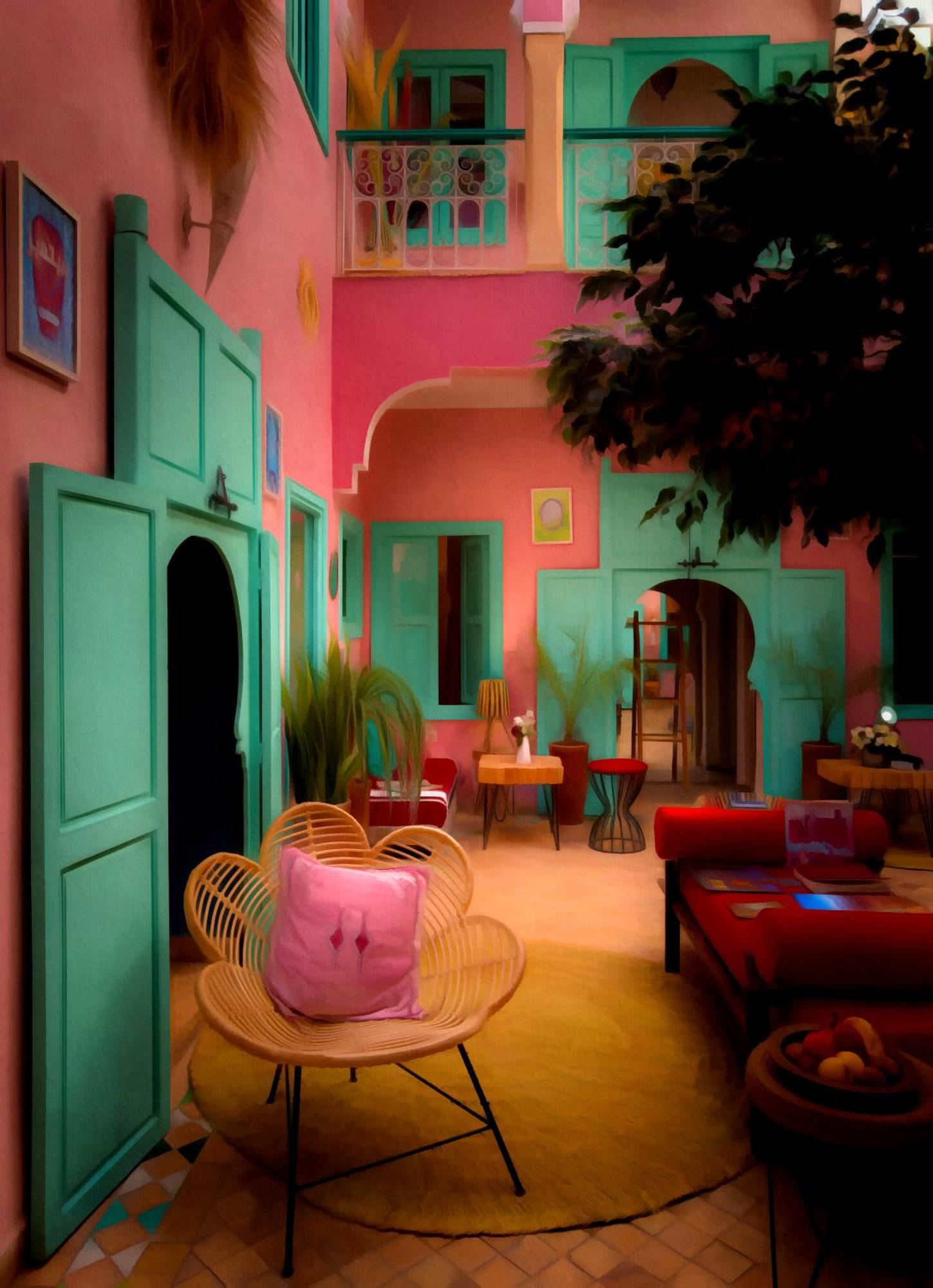 Riad Lauriers Blancs Марракеш Екстер'єр фото